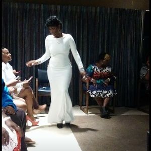 Beautiful white marinade gown